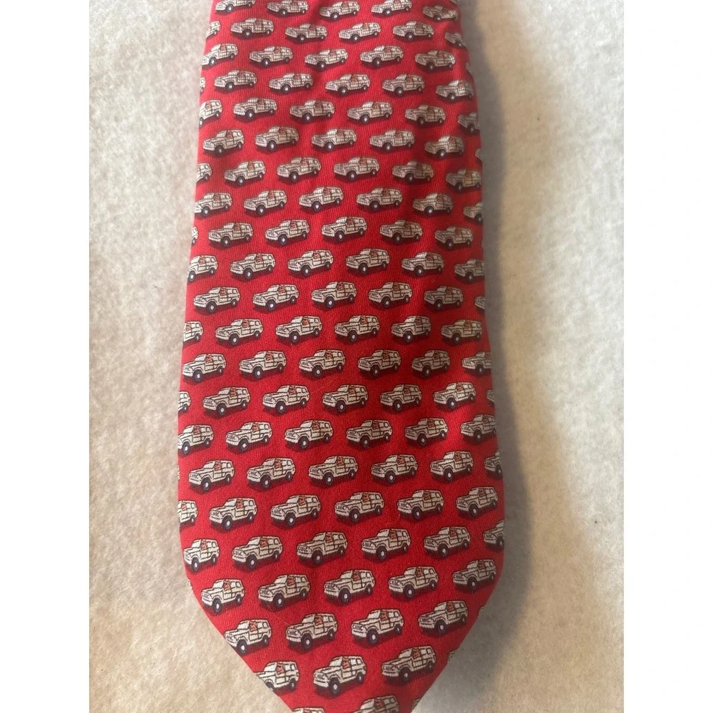 Vineyard Vines Necktie Mens OS Red Excellent Silk SUV Brunswick School Custom